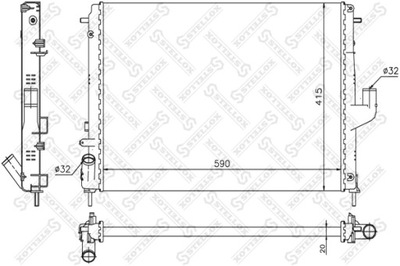 RADUADOR NISSAN INTERSTAR DCI 100 06-11  