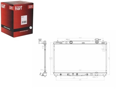 РАДІАТОР TOYOTA CAMRY 07- HART