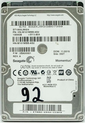 Dysk HDD Seagate 2,5'' SATA 1TB ST1000LM024 (92)