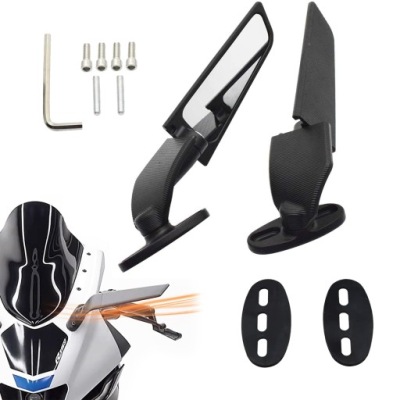 1 ПАРА ЗЕРКАЛ WSTECZNYCH DO YAMAHA YZF R6 R1 R25 R3 R125 R15, ЧОРНІ 