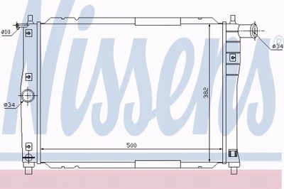 РАДИАТОР ДВИГАТЕЛЯ DAEWOO NUBIRA 97- 1.6 I 16V