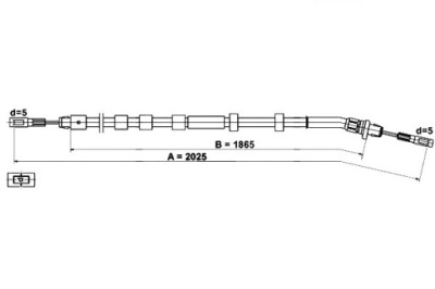 Ate трос тормоза ручного mercedes m w163 2.3-5 фото №1