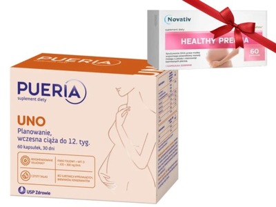 PUERIA UNO Planowanie ciąży 60 kapsułek + Healthy Pregna 60 kaps GRATIS!