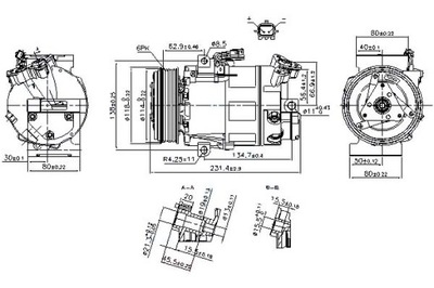 KOMPRESORIUS KONDICIONAVIMO NISSAN QASHQAI I 2.0 02.07- 