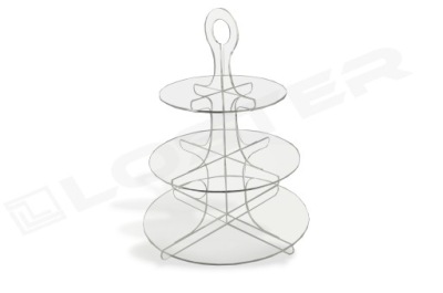 PATERA 3-PIĘTROWA NA CIASTO 37,5cm PLEXI