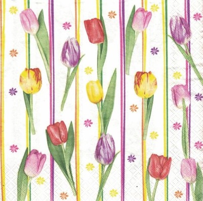 Serwetka TULIPANY