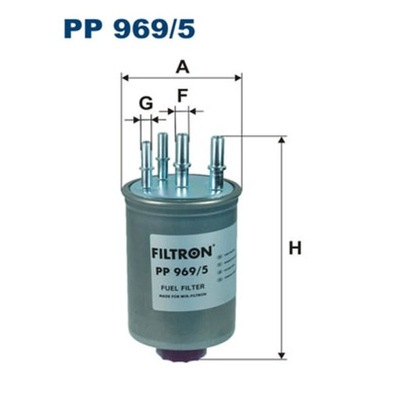 FILTRO COMBUSTIBLES FILTRON PP 969/5  