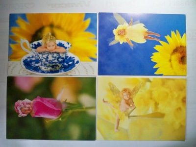 Dziecko..., Dzieci... kwiaty... - 4 pocztówki.