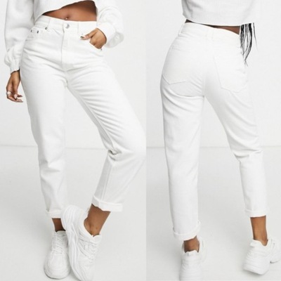 M. Sara - Premium - Jeansy spodnie damskie wysoki stan MOM FIT