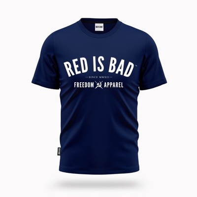 Red is Bad Koszulka męska Freedom Apparel - granat - XL