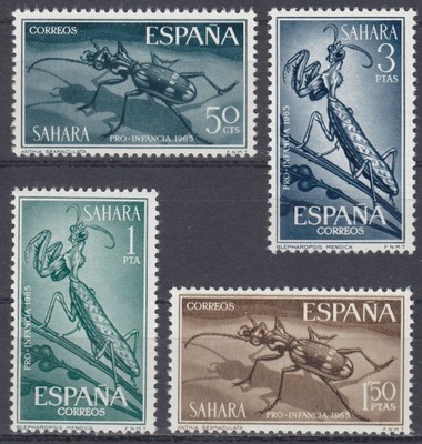 SAHARA ESPANOL - 1965 - Mi 273-276 - INSEKTY xx