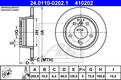 DISKU HAM. BMW P. 3- Z3 E36 1.6- 2.0 90- 03 