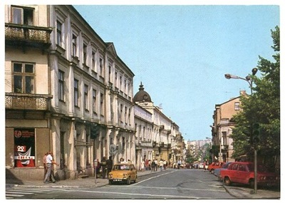 KIELCE :: Ulica Sienkiewicza - stare auta