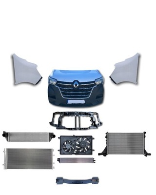 Перед kompletny renault master iii 2019- лак колір білий 651005058r новий фото №1