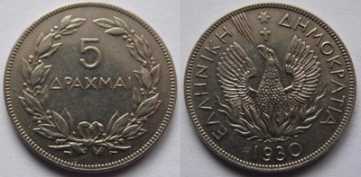 Grecja 5 drachm 1930