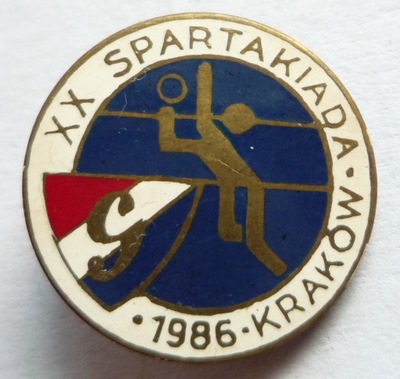 WISŁA GWARDIA KRAKÓW - 1986 - SPARTAKIADA