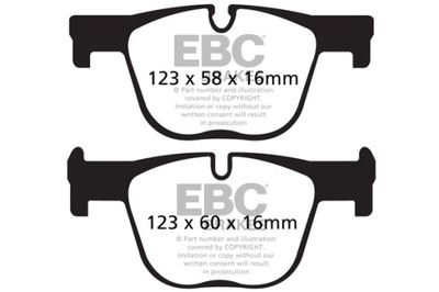 TRINKELĖS GAL. EBC YELLOW STUFF BMW 4 GRAN COUPE F36 | 3 GT F34 | 3 F30 DP4213 