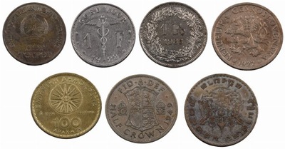 Zestaw monet ze Świata - monety historyczne
