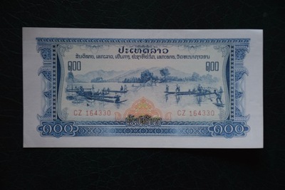 Banknot Laos 100 Kip seria CZ 1968 r stan 1/1- !!!