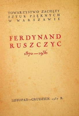 Ferdynand Ruszczyc 1937 r.