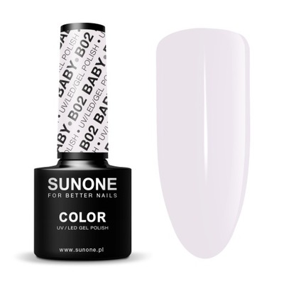 SUNONE UV/LED Gel Polish Color B02 Baby 5 ml lakier hybrydowy