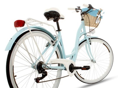 DAMSKI ROWER MIEJSKI 28 LEKKI DAMKA 7 SHIMANO KOSZ