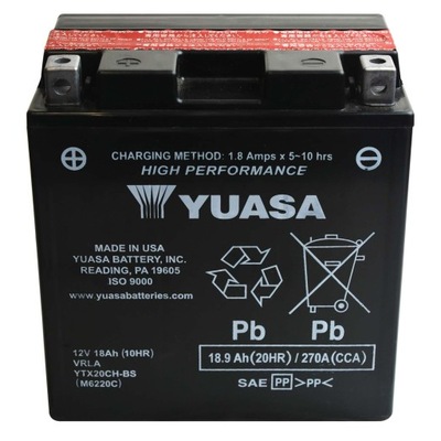 YUASA YTX20CH-BS 12V 18,9Ah 270A L URUCHUMIONY!