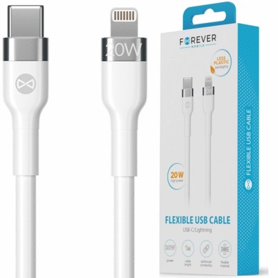 Kabel USB-C do Lightning 1m 20W szybkie ładowanie