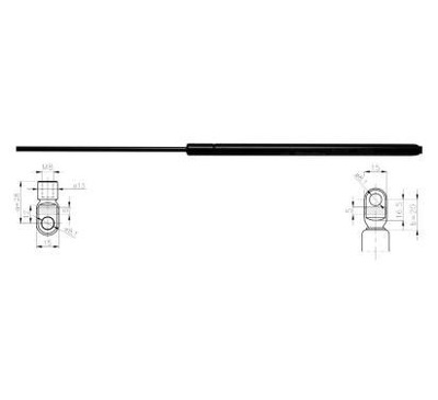 Пружина газовая багажника starline 42.10.800 фото №1