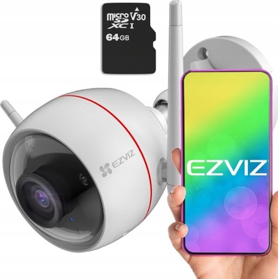 Kamera IP EZVIZ C3T PRO IP67 WiFi 4MP karta 64GB, PT-005