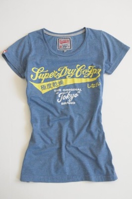SUPERDRY Dopasowany t-shirt z logo UNIKAT XS