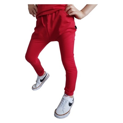 Spodnie Style Kids Basic czerwień 98