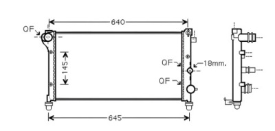 Радиатор fiat panda 03-12 фото №1
