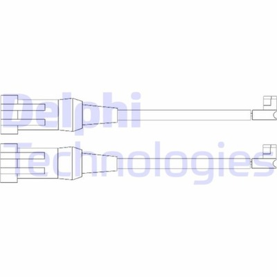 SENSOR ZAPATAS DE FRENADO DELPHI LZ0202 CONTACTO OSTRZEGAWCZY, ZUZYCIE OKLADZIN  