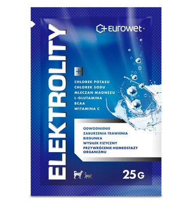 EUROWET Elektrolity dla psa kota saszetka 25g