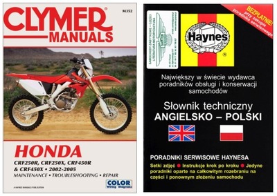 HONDA CRF250R CRF250X CRF450R CRF450X (02-05) MANUAL REPARACIÓN +GRATIS 24H  