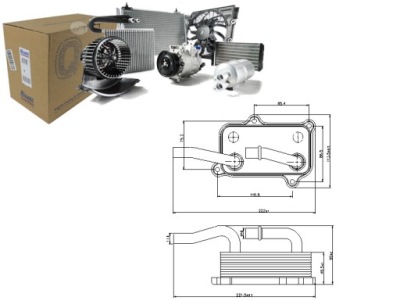 Радиатор масла mercedes s-class w 220 98- s 280 фото №1