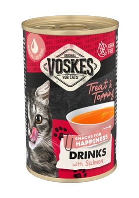 Voskes original napój Z ŁOSOSIEM cat drink dla kotów zupka karma mokra