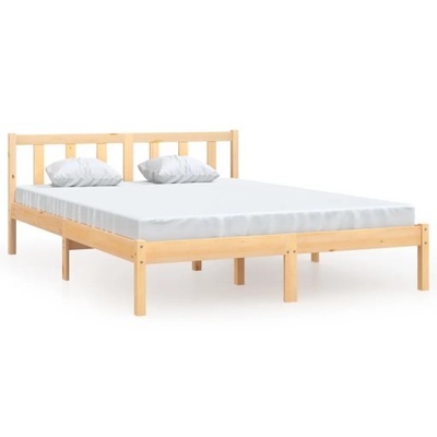 Rama łóżka, lite drewno sosnowe, 150x200 cm, Ki