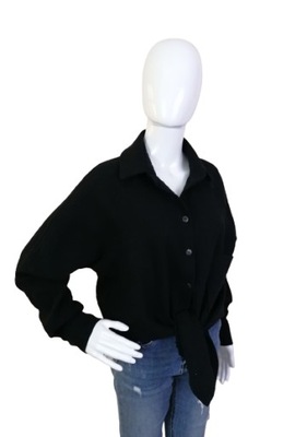 Koszula damska muślinowa oversize czarna