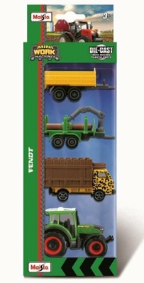 MAISTO 12563 Traktor Fendt 3" z akcesoriami 4 elementy