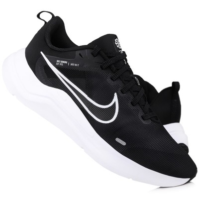 Buty Męskie Nike Downshifter 12 sportowe białe czarne lekkie rozmiar 44