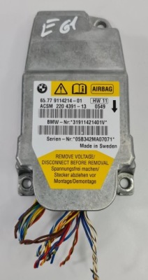 Датчик air bag подушка безпеки bmw 5 e61 e60 9114214 фото №1