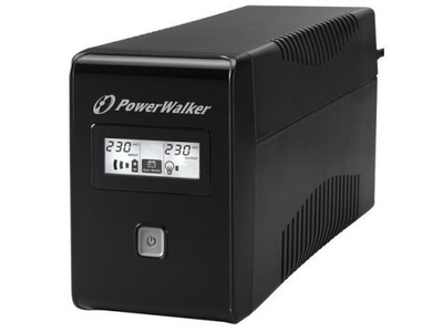 Zasilacz awaryjny UPS Power Walker Line-Interactive 650VA 2xSCHUKO RJ11 USB