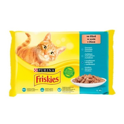 Purina Friskies Cat Mix Rybny w sosie 4x85g