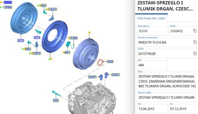 EMBRAGUE DE SEMI-FUERZA DTC 450  