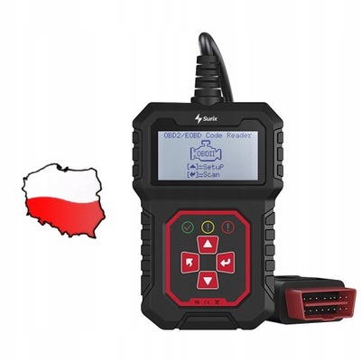 INTERFEJS DIAGNOSTYCZNY TESTER OBD2 POLSKI SKANER SURIX T31 ULEPSZONY 2023