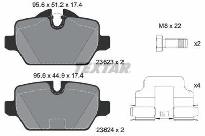 КОЛОДКИ HAM. BMW T. E87 04-/E90 05-