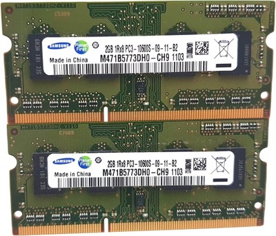 Pamięć RAM DDR3 Samsung 2 GB 1Rx8 PC3-10600S-09-11