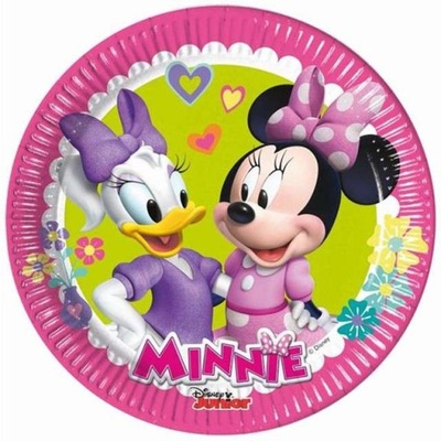 talerzyki MYSZKA MINNIE urodziny mini MICKEY 8 szt